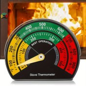 Resim 1 adet/2 adet/3 adet Ahşap Sobası Termometresi Manyetik Büyük Kadranlı Sobası Boru Termometresi, Odun Yakma Sobası Termometresi Sobası Üstü Termometresi, Sobası Üstü, Gaz Sobası, Pellet Sobası için Uygun 