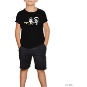 Resim Minion Fiction Siyah Çocuk Tişört Siyah 