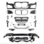 Resim Bmw 3 Serisi G20 İçin G22 Dönüşüm Body Kit (Piano Black Çerçeveli) 