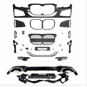 Resim Bmw 3 Serisi G20 İçin G22 Dönüşüm Body Kit (Piano Black Çerçeveli) 