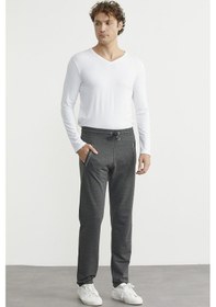 Resim Boru Paça Rahat Kalıp Eşofman Altı - Antrasit Antrasit 