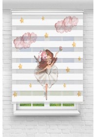 Resim Perdecizade Enxboy Peri Kız Dijital Baskılı Zebra Perde-cocuk Odası-stor Perde Pz-341 Renkli 