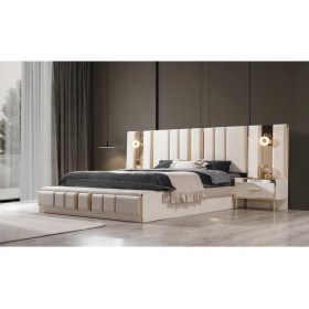 Resim Mobilya Bazarı %100 Mdf Alyans Yatak Odası Takımı Komodin 