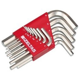 Resim İzeltaş Allen Anahtar Takımı 6 Köşe (12'li) 