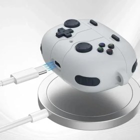 Resim Airpods 4 ile Uyumlu 4.nesil Kılıf Kılıf Retro Görünümlü Kancalı Nint-Endo Yumuşak Soft Dokunuş Airpods 4. Nesil Kulaklık Kılıf (Haki, Airpods 4. Nesil) 
