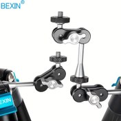 Resim BEXIN Sihirli Kol Kiti, Süper Kelepçe & 1/4" Çift Başlı Döner Montaj DSLR Kameralar için - Alüminyum Alaşım, BEXIN 