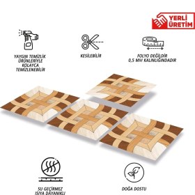 Resim Tink Kendinden Yapışkanlı Ahşap 010 Desenli Pvc Karo 30X30 cm (33 Adet) 3 m2 
