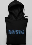 Resim xtreme turkey Dalış Severler Için Diving Tasarım Hoodie 