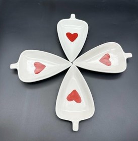 Resim 4 Adet Kalpli Yaprak Çerezlik Sosluk Reçellik 