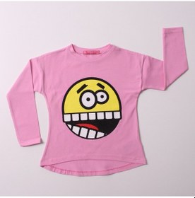 Resim Toontoy Kız Çocuk Sweatshirt Smile Baskılı Pembe 