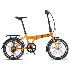 Resim Kron Fold 4.0 20 Jant V Fren Katlanır Bisiklet (Turuncu Siyah) 