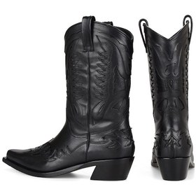 Resim Footcourt Kadın Kovboy Çizmesi (Buz) Siyah 