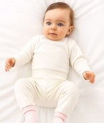 Resim Kindo Baby Bebek Patikli Pantolon , Kendinden Çoraplı Pantolon , Annelerin Favorisi %100 Pamuk 