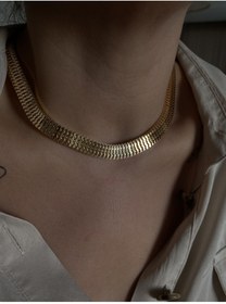 Resim vi store vi jewelry Kalın Hasır Kolye 