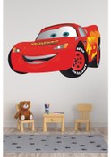 Resim Şimşek Mcqueen Çocuk Odası Duvar Sticker 60x35 Cm 