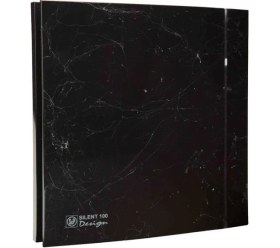 Resim Soler&Palau Dekoratif Siyah Mermer Havalandırma Fanı Marble Black Silent 100 Cz Design Ultra Sessiz Banyo Wc Aspiratörü Soler Palau Estetik Dizayn 