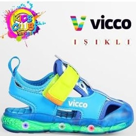 Resim Vicco Live Çocuk Işıklı Sandalet 332.B25Y.217-05 Mavi 
