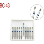 Resim 10 Adet/kit Diş Elmas Fg Yüksek Hızlı Burs Parlatma Pürüzsüzleştirici Diş Parlatıcılar 1.6mm Bc-43 
