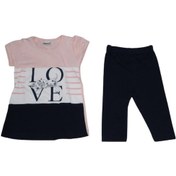 Resim Kız Çocuk Takım Kaprili İkili Takım Dar Kalip Çok Renkli 