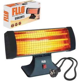 Resim FLLO Elektrikli Soba Isıtıcı 3 Çubuk 1800 Watt Mini Ayak Altı 