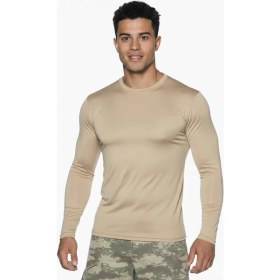 Resim Single Sword Uzun Kol Microfiber T-Shirt - Tişört Renk: Bej Beden: L 