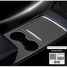 Resim Hightower Tesla Model 3 Highland 2024 2025 Konsol Koruyucu Gri Dayanıklı İç Aksesuar 