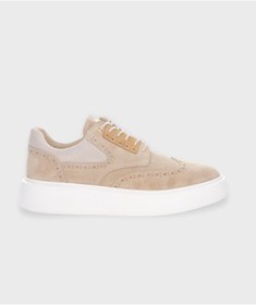 Resim John Richardo Bej Hakiki Deri Sneaker 