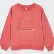 Resim Sela Baskılı Büyük Beden Kapitone Sweatshirt 437900758 Yaban Mersini 