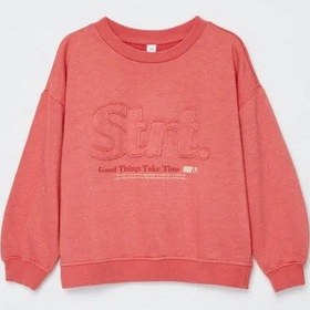 Resim Sela Baskılı Büyük Beden Kapitone Sweatshirt 437900758 Yaban Mersini 