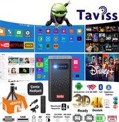 Resim taviss Tr-20pro Smart Akıllı 3d Dlp Bataryalı Projeksiyon- 400 Ansi,disney,youtube,netflix,chrome 