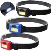Resim 1 adet MACROCOSM Mini COB LED Baş Lambası - 3 Mod, Ayarlanabilir Kayış, Taşınabilir & Kompakt, Açık Hava Kampı & Gece Balıkçılığı için - Siyah, Kırmızı, Mavi ve Beyaz Işık Yayılımı ile Mevcut (3 AAA Pil Dahil Değildir) 