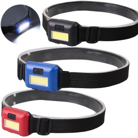 Resim 1 adet MACROCOSM Mini COB LED Baş Lambası - 3 Mod, Ayarlanabilir Kayış, Taşınabilir & Kompakt, Açık Hava Kampı & Gece Balıkçılığı için - Siyah, Kırmızı, Mavi ve Beyaz Işık Yayılımı ile Mevcut (3 AAA Pil Dahil Değildir) 
