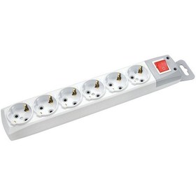 Resim De-pa Grup Priz 6 Lı Topraklı Anahtarlı Klemensli Klemensli 