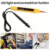 Resim 1 adet 20.32 Cm 1 6-380V Gerilim Test Kalemi LCD Dijital AC/DC Gerilim Dedektörleri Polarite Akım Test Cihazı Gerilim Aracı 