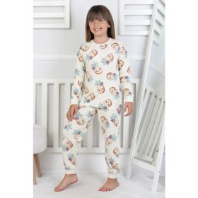 Resim Cute Ananas Desenli Kız Çocuk Pijama Takımı 