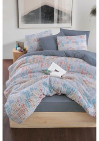 Resim Mystory Home Lastikli Çarşaflı Tek Kişilik Nevresim Takımı Maps 