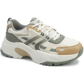 Resim Kinetix Elenor Tx W Ekru-a.haki Kadın Spor Ayakkabı Kırık Beyaz 