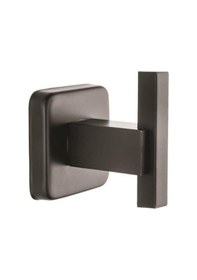 Resim Kare Serisi Paslanmaz Mat Siyah Tekli Banyo Askı Bornozluk Siyah 