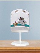 Resim Mekta Home Bebek Ve Çocuk Odası Kızılderili Filli Ve Seksek Desenli Abajur 