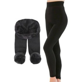Resim Yeşilyurt Corset Kadın Siyah Içi Peluşlu Kışlık Termal Taytsiyahm/L Siyah 