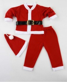 Resim ERKEK BEBEK YILBAŞI NOEL KOSTÜMÜ KIYAFETİ Kırmızı 