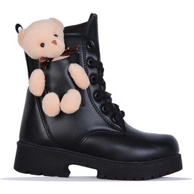 Resim Twingo 2150 Siyah Nova Ayıcıklı Kız Çocuk Kürklü Bot Siyah 