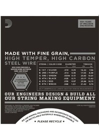 Resim D'addario Ecg23 Chromes Elektro Gitar Teli 10-48 