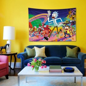 Resim Rick and Morty Duvar Örtüsü - 160 cm x 220 cm 