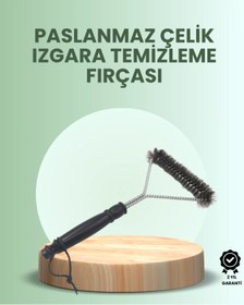 Resim Bucuks Mey İthalat® Barbekü ve Mangal İçin Tel Izgara Temizleyici Fırça 