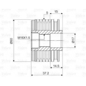 Resim Valeo ALTERNATOR KASNAGI MERCEDES A-CLASS W168 98>04 W169 04>12 VANEO 414 02>05 , MITSUBISHI COLT 1,5 DID 