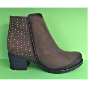 Resim Bags Shoes White Angel 1964-10 Kadın Taşlı Topuklu Klasik Bot 