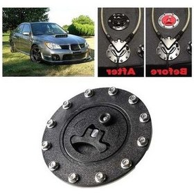 Resim Wondernest Araba Modifikasyonu Evrensel Yakıt Hücresi Gaz Tankı Dolum Kapağı Siyah Somunlu Siyah 