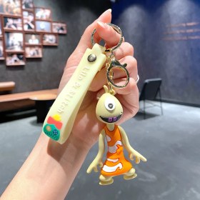 Resim Baijiafu2 Yeni Çizgi Film Animasyon Stitch Serisi Yumuşak Kauçuk Anahtarlık Bebek Çantası Kolye Anahtarlık Küçük Hediye (Yurt Dışından) 