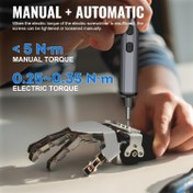 Resim Mini Elektrikli Tornavida Seti: 68'inde 1 Küçük Elektronik Araç Kiti Hassas Elektrikli Tornavida - 5 Tork Ayarı LED S2 Matkap Uçları, Bilgisayar Dizüstü Tamiri için Kullanılır 